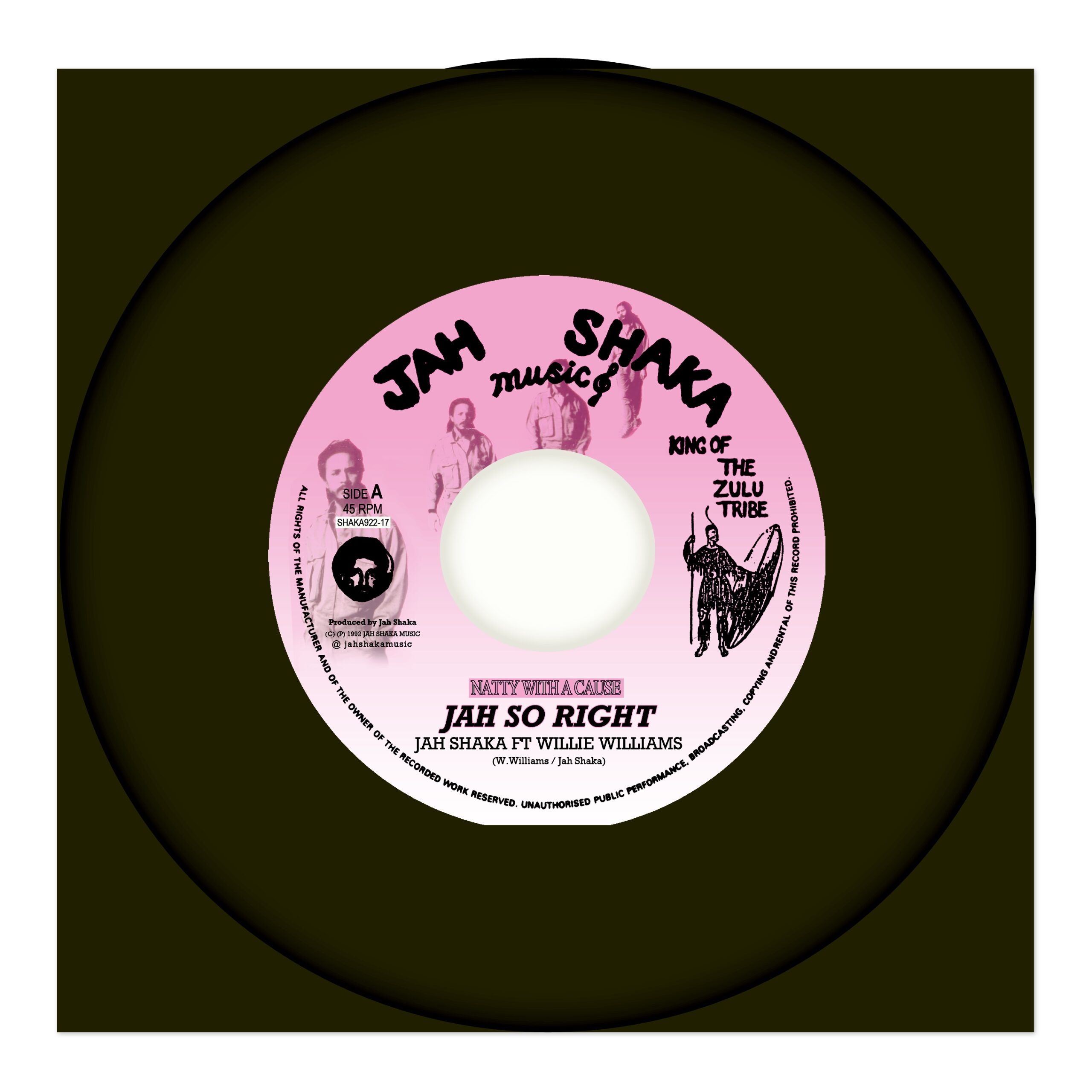 7″: Jah So Right – Jah Shaka ft Willie Williams (Jah Shaka Music